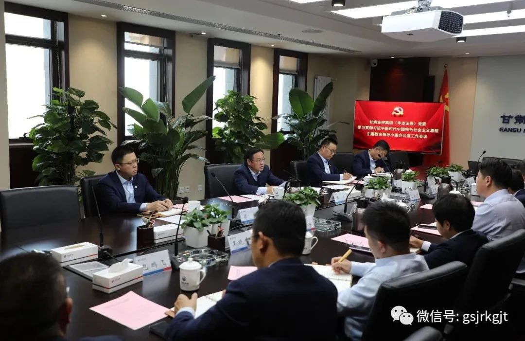乐动网页版·官方端在线（华龙证券）党委主题教育领导小组办公室召开第二次工作会议